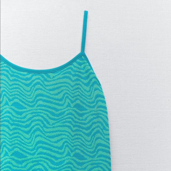 Zara Jacquard Mini Dress NWT - Picture 7 of 7